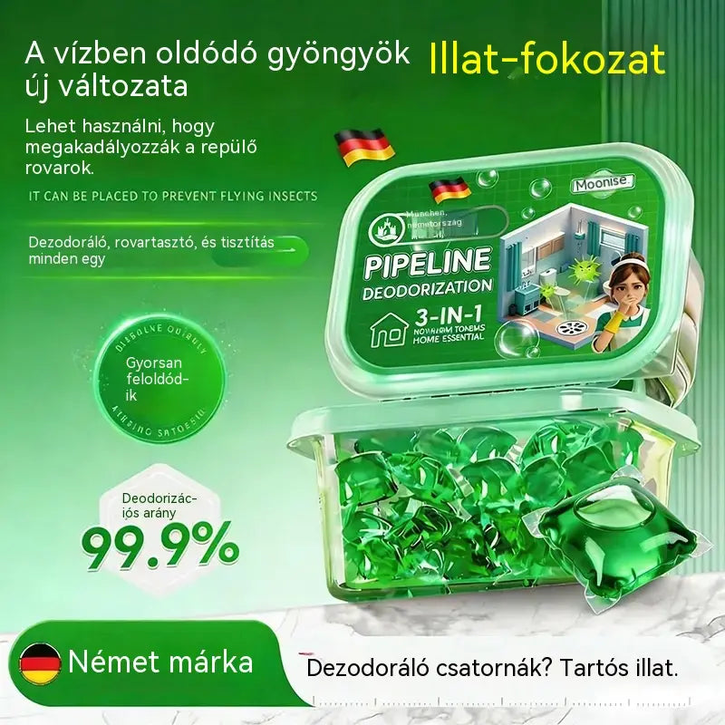 Féláron, csak korlátozott ideig! 2 csomag (összesen 100 db) 🔥🎉 Több mint 30 000 csomag kelt el! 🎉 Kifejezetten a lefolyókból származó kellemetlen szagok megszüntetésére
