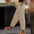 😍💕-50% kedvezmény💕【40-120 kg】Női pamut-len casual nadrág ✅️Utánvéttel