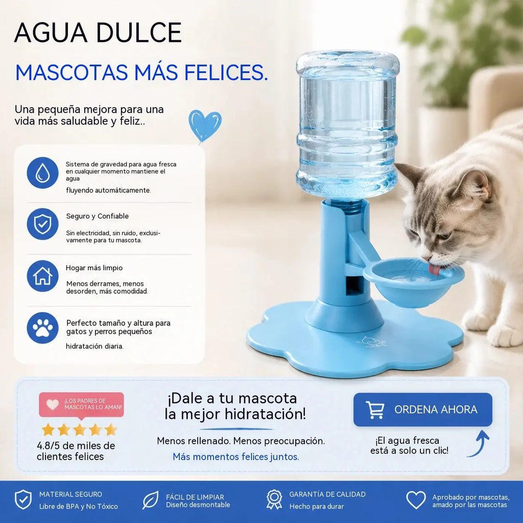 🐾 Automata kisállat vízadagoló – gravitációs önutántöltő itatótál kutyáknak és macskáknak