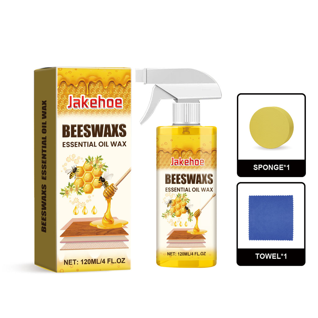 【Féláron】120 ml-es fa polírozó spray (szivaccsal és kendővel) bútorok ápolására, repedések megelőzésére és a festék védelmére