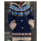 【Időszakosan 50% kedvezmény!】🔥🔥【S–5XL】✨Új, színes, kapucnis kötött kabát őszre/télre