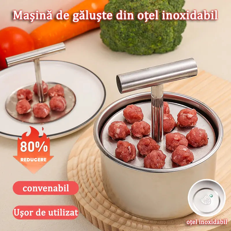 🔥Rozsdamentes acél húsgombóckészítő, egy praktikus konyhai eszköz – tökéletes húsgombócok és halgombócok készítéséhez 🍖🐟
