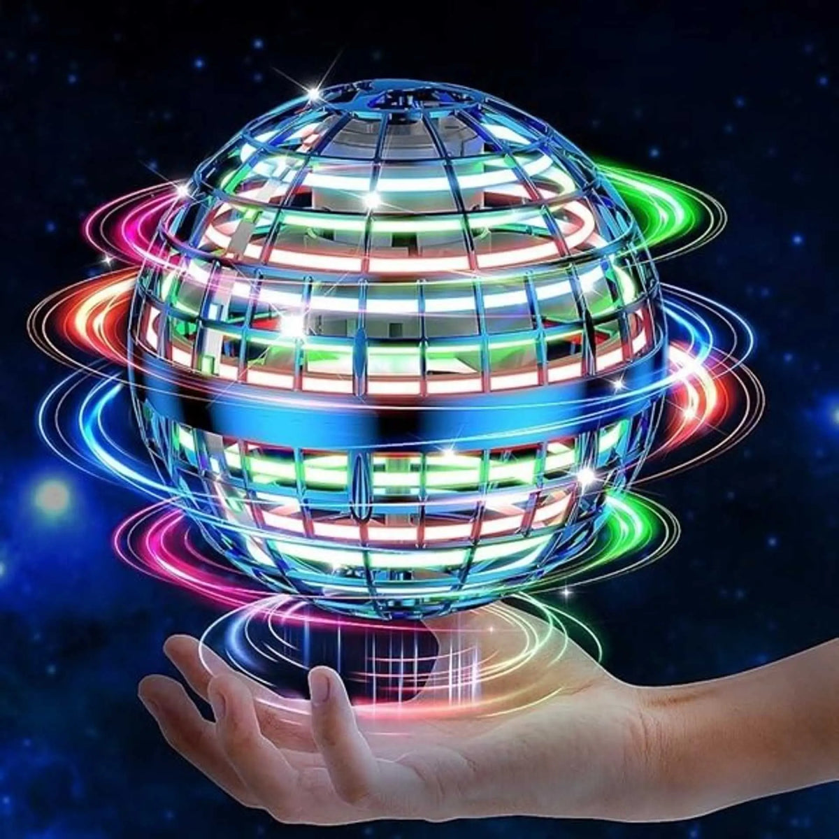 【Korlátozott ideig 50% kedvezmény!】UFO intelligens indukciós forgó labda, varázslatos repülő labda, felfüggesztett labda, ujjbegyre világító varázslat
