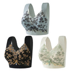 【Akciós ár】【Vásároljon 3-at, kapjon 3-at ingyen】M-4XL Plus Méretű Csipkés Melltartó, Acélgyűrű Nélkül, Luxus Gyönyörű Hátrész, Szexi Légáteresztő, Varratmentes Melltartó【40~100kg】