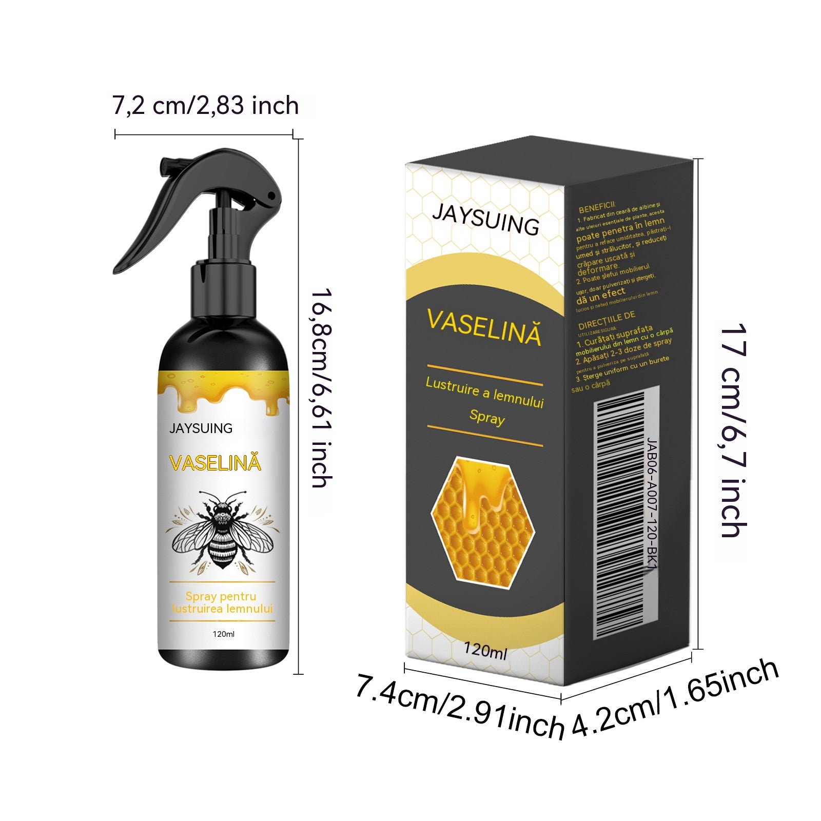 【Korlátozott ideig akció!】Méhviasszal átitatott fa polírozó spray bútorok karbantartásához és repedések megelőzéséhez
