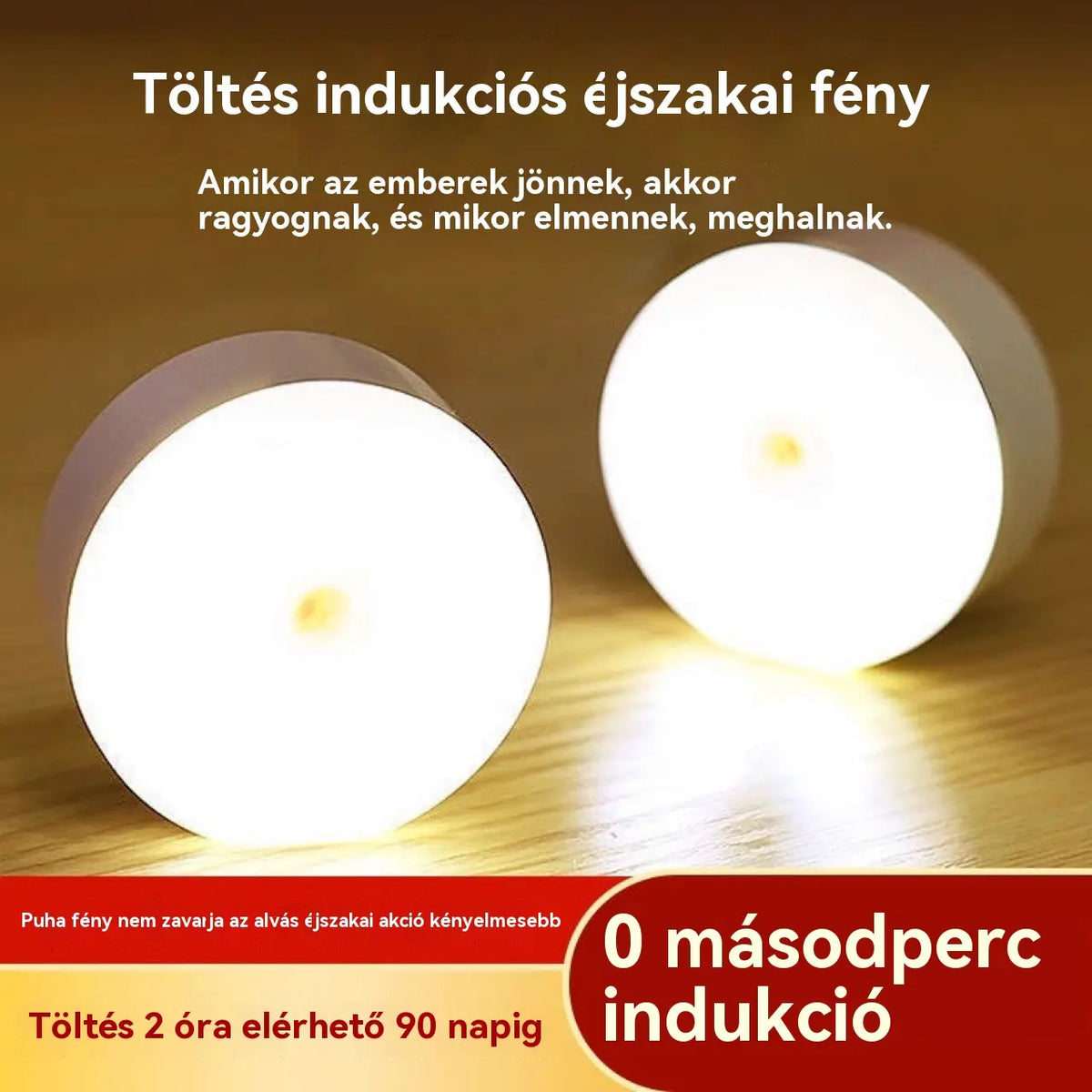 🏡【Vásárolj egyet, kapsz kettőt】💡Intelligens LED lámpa emberi test indukciójával, kényelmes és praktikus töltés