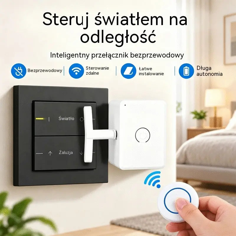 【Időszakosan 50% kedvezmény!】📱💡Intelligens vezeték nélküli vezérlő a világítás távoli be- és kikapcsolásához, vezetékek kiépítése nélkül