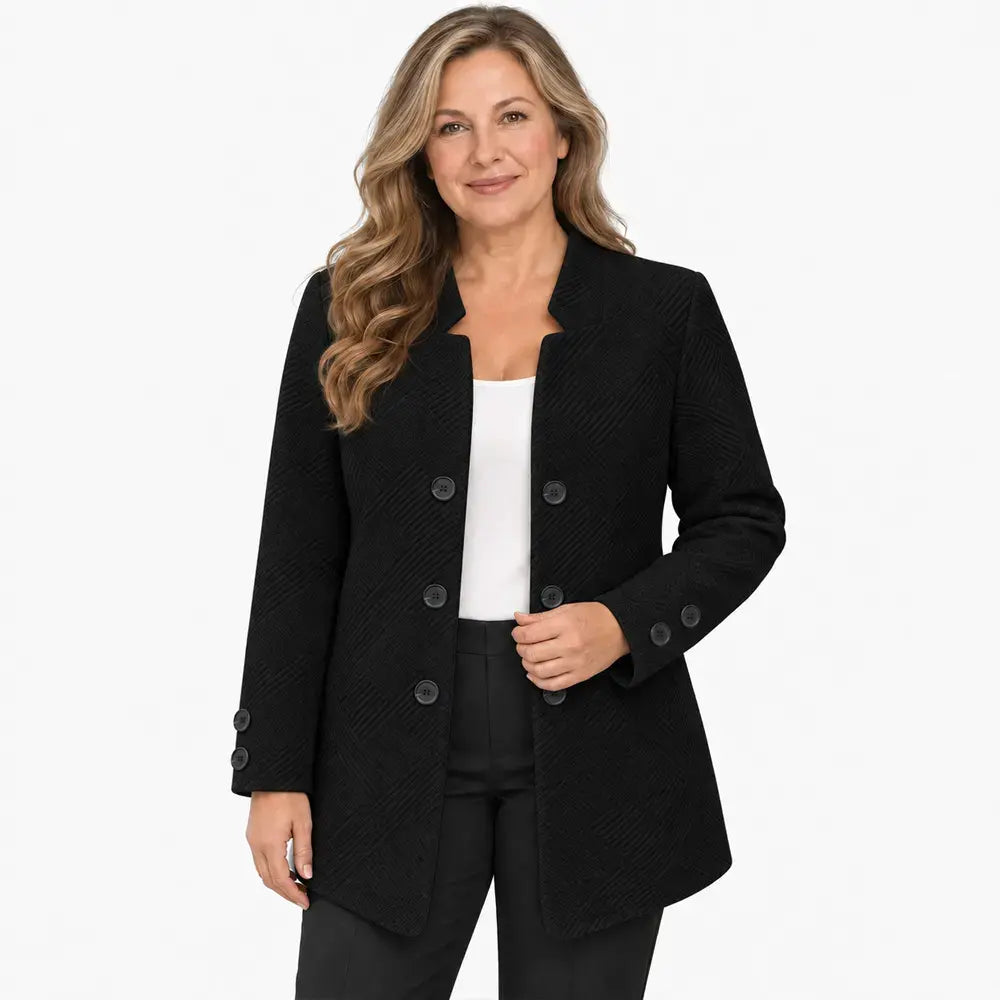 【Időkorlátozott 50% kedvezmény!】✨【S-5XL】 Stílusos őszi/téli kétsoros blézer (3 gombos fazon)